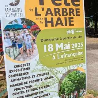 Affiche de la Fête de l'Arbre et de la Haie en Tarn et Garonne